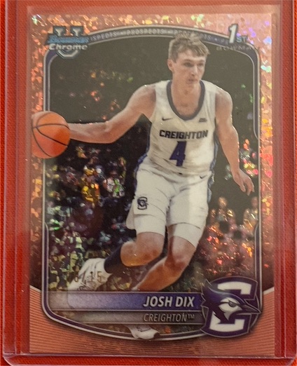 2025-26 Bowman Chrome #BCP-17 Josh Dix — front