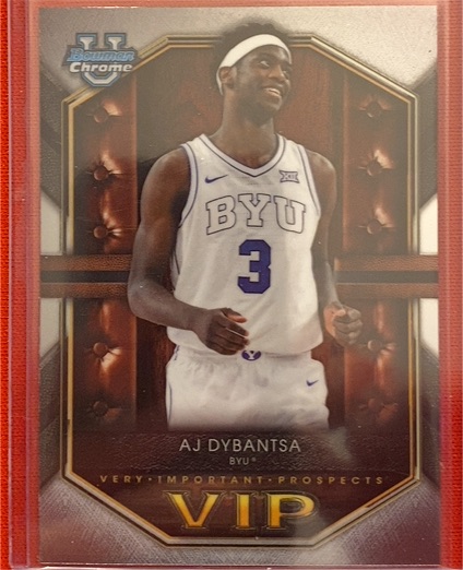 2025-26 Bowman Chrome #VIP-1 AJ Dybantsa — front