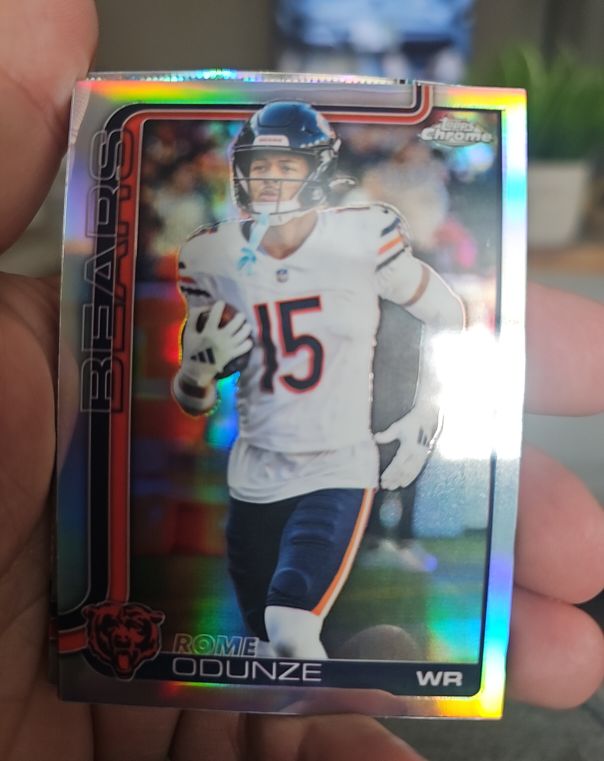 2025 Topps Chrome #49 Rome Odunze — front