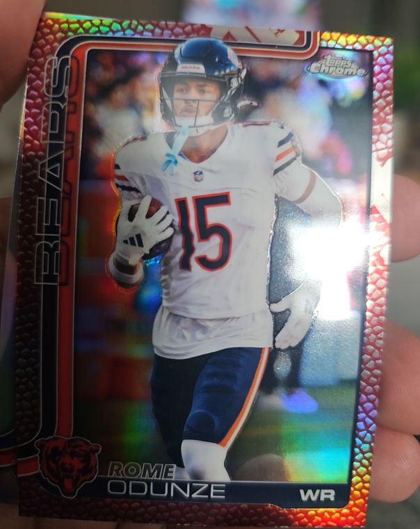 2025 Topps Chrome #49 Rome Odunze — front