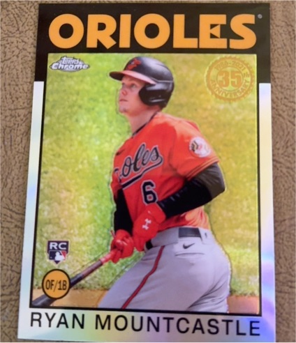 2021 Topps Chrome 1986 35th Anniversary Refractor #86BC-17 Ryan Mountcastle — front