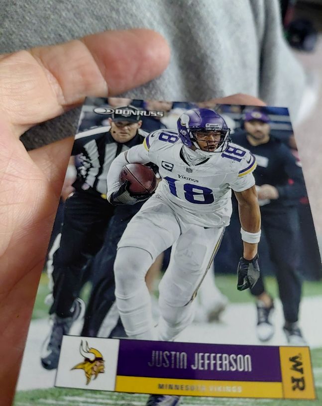2025 Panini Donruss Retro 2005 #RO5-JSJ Justin Jefferson — front