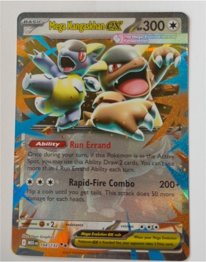 2025 Pokémon ME01: Mega Evolution #104 Mega Kangaskhan ex — front