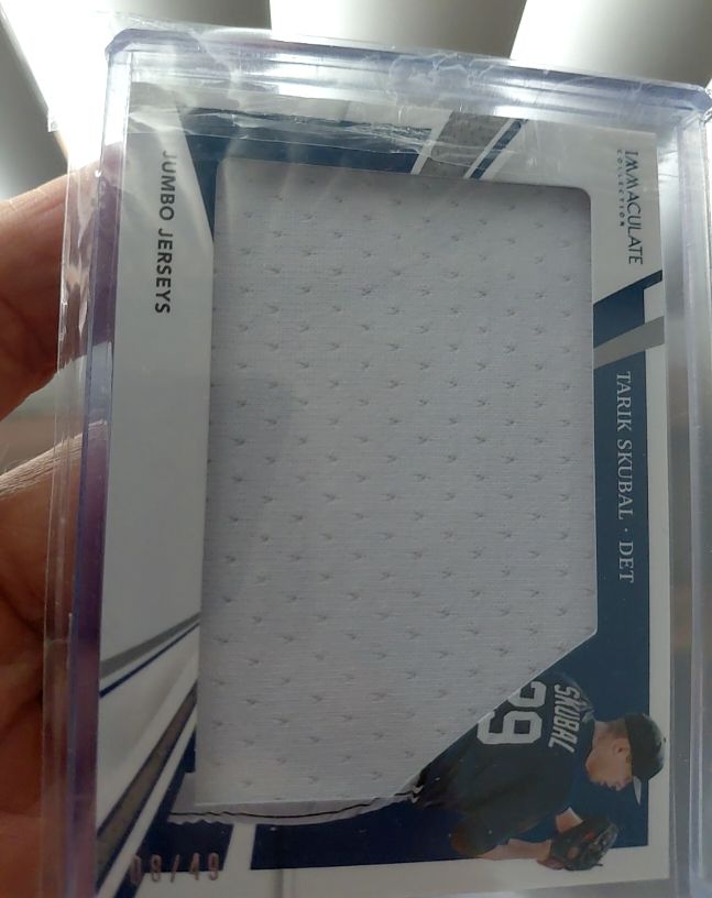 2021 Panini Immaculate Collection Jumbo Jerseys #Tarik Skubal — front