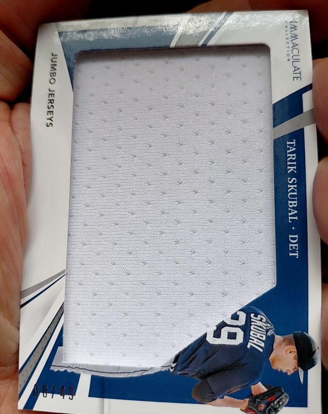 2021 Panini Immaculate Collection Jumbo Jerseys #Tarik Skubal — front