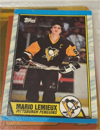 1989-90 Topps #1 Mario Lemieux — front