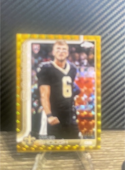 2025 Topps Chrome #398 Tyler Shough Rookie — front