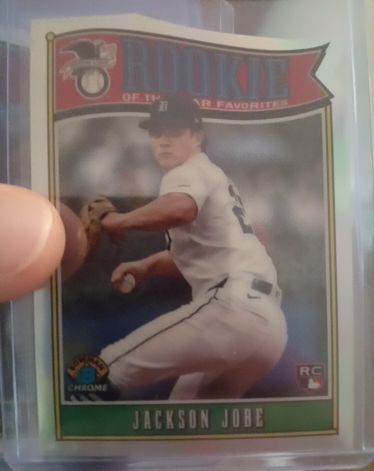 2025 Bowman #ROY-3 Jackson Jobe Rookie of the Year Favorites — front