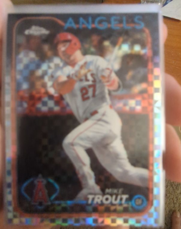 2024 Topps Chrome #200 Mike Trout — front