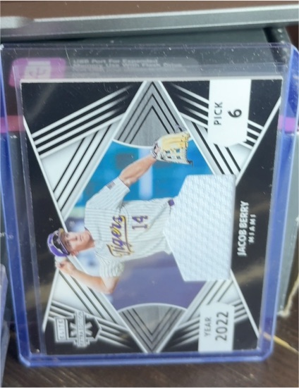 2022 Panini Elite Extra Edition #FRM-JB Jacob Berry First Round Materials — front