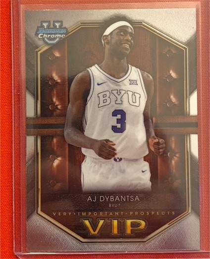 2025-26 Bowman Chrome #VIP-1 AJ Dybantsa — front