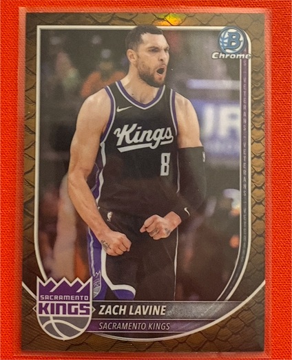 2025 Bowman Chrome #BCV-128 Zach LaVine — front