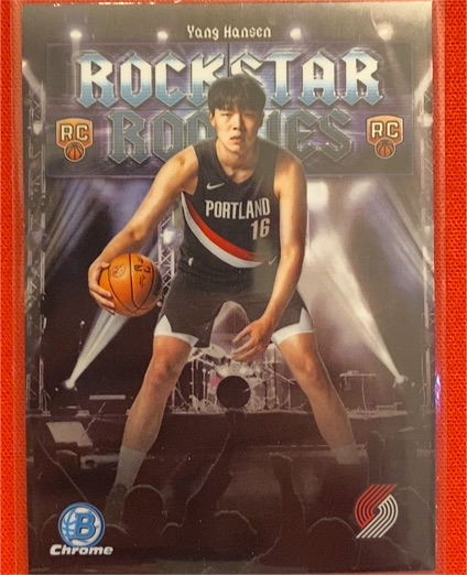 2025 Bowman Chrome Rockstar Rookies #RR-16 Yang Hansen — front