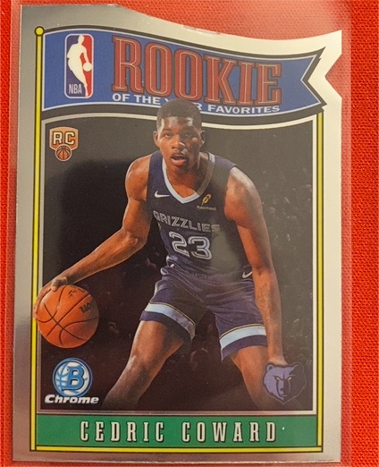 2025 Topps Bowman Chrome #RY-11 Cedric Coward Rookie of the Year Favorites — front
