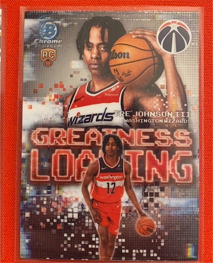 2025-26 Bowman Chrome #GL-6 Tre Johnson III Greatness Loading Rookie — front
