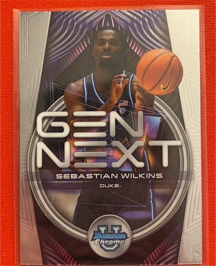 2025-26 Bowman Chrome #GN-13 Sebastian Wilkins Gen Next — front
