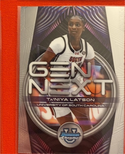 2025-26 Topps Bowman #GN-16 Ta'Niya Latson Gen Next Insert — front