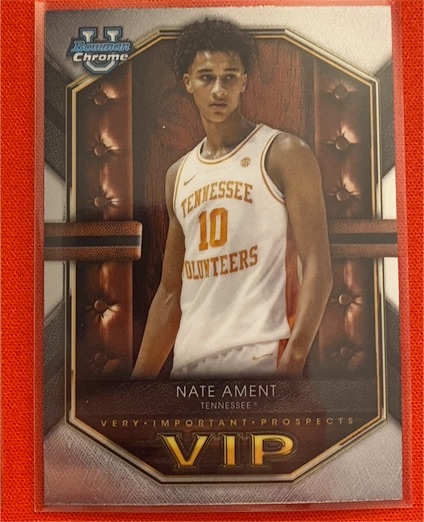 2025-26 Bowman Chrome #VIP-10 Nate Ament — front