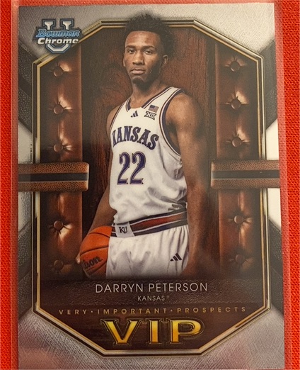 2025-26 Bowman Chrome #VIP-2 Darryn Peterson — front