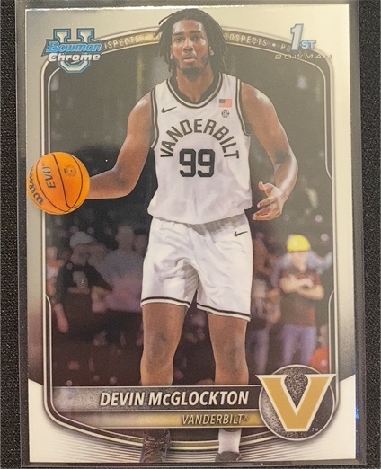2025-26 Bowman Chrome #BCP-56 Devin McGlockton — front