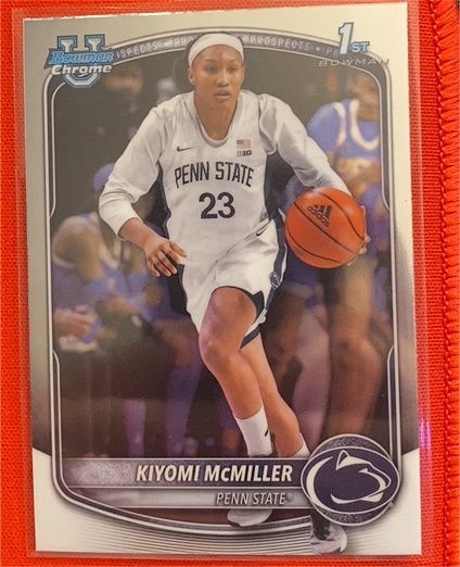 2025-26 Bowman Chrome Basketball Prospects #BCP-25 Kiyomi McMiller — front