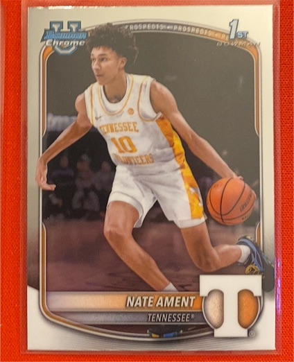 2025-26 Topps Bowman Chrome #BCP-5 Nate Ament — front