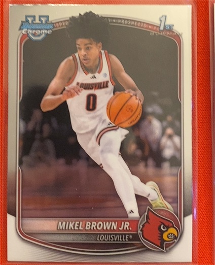 2025-26 Bowman University 1st Bowman #BPP-12 Mikel Brown Jr. — front