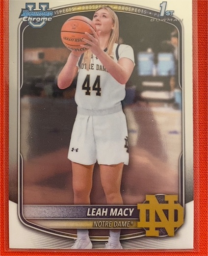 2025 Bowman Chrome #BCP-61 Leah Macy — front