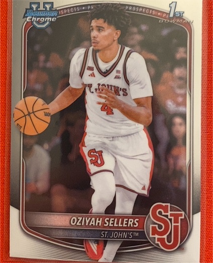 2025 Bowman Basketball #BPP-87 Oziyah Sellers — front