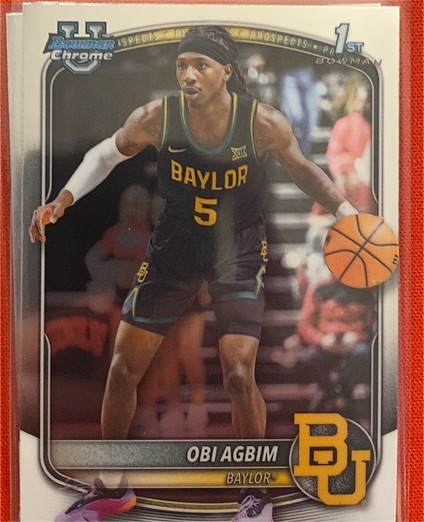 2025-26 Topps Bowman Chrome #BCP-9 Obi Agbim — front