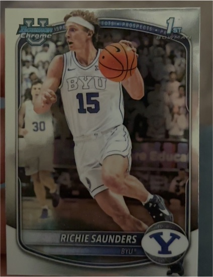 2025-26 Bowman Chrome #BCP-66 Richie Saunders — front