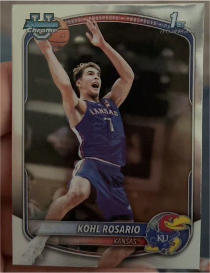 2025-26 Bowman Chrome Basketball #BCP-95 Kohl Rosario — front
