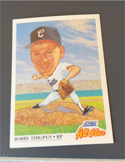 1991 Score #401 Bobby Thigpen — front