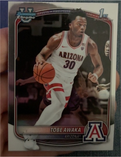 2025-26 Bowman Chrome Basketball Prospects #BCP-79 Tobe Awaka — front