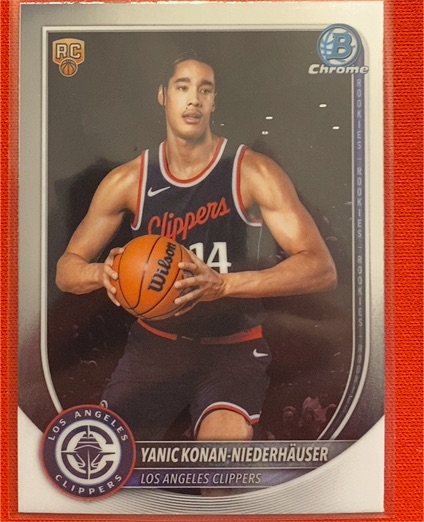 2025-26 Bowman Chrome #30 Yanic Konan-Niederhäuser — front