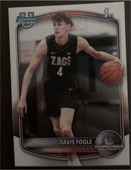 2025-26 Bowman Basketball Prospects Chrome #BCP-47 Davis Fogle — front