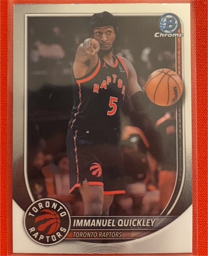 2025-26 Bowman Chrome #BCV-69 Immanuel Quickley — front
