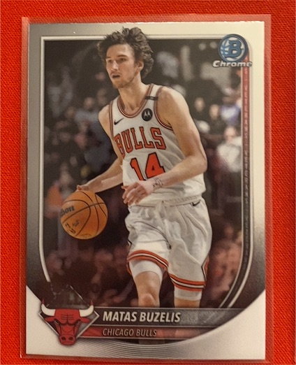 2025-26 Bowman Chrome #BCV-73 Matas Buzelis — front