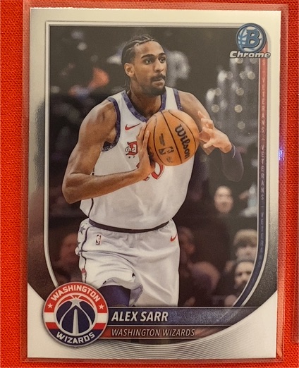 2025-26 Bowman Chrome #BCV-99 Alex Sarr — front