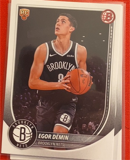 2025-26 Bowman #8 Egor Demin — front