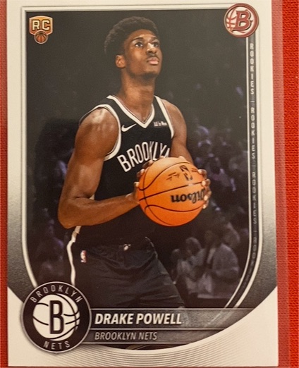 2025-26 Bowman #22 Drake Powell Rookie Brooklyn Nets — front