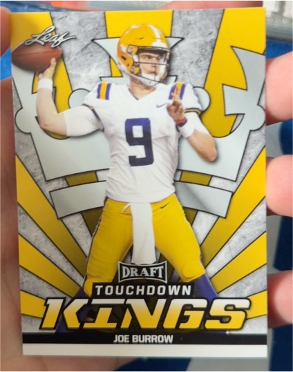 2020 Leaf Draft Touchdown Kings #85 Joe Burrow — front