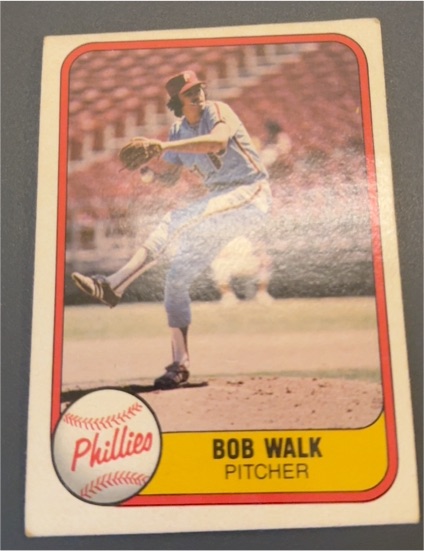 1981 Fleer #14 Bob Walk — front