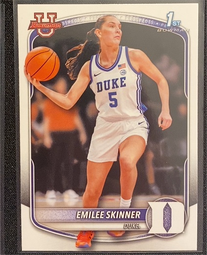 2025-26 Bowman Basketball Prospects 1st #BPP-85 Emilee Skinner — front