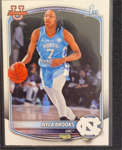 2025-26 Bowman U #BPP-63 Nyla Brooks — front