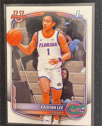 2025-26 Bowman Basketball Prospects 1st Bowman #BPP-28 Xaivian Lee — front