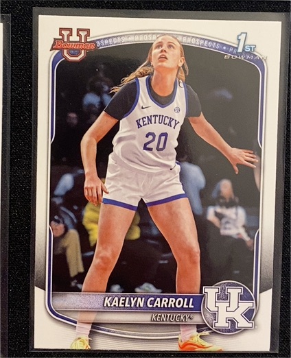 2025-26 Bowman #BPP-82 Kaelyn Carroll — front