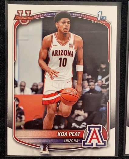 2025-26 Bowman Basketball Prospects 1st Bowman #BPP-3 Koa Peat — front