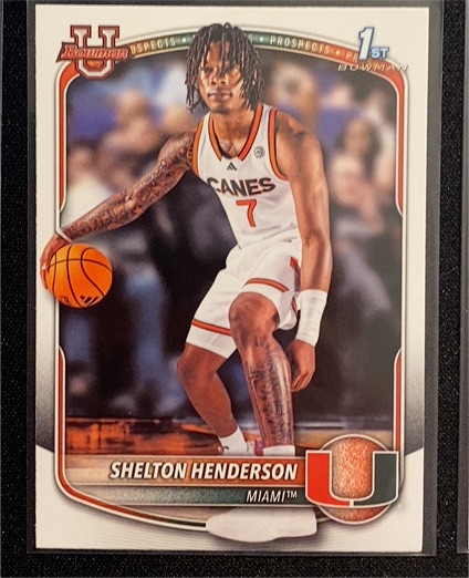 2025-26 Bowman #BPP-10 Shelton Henderson — front