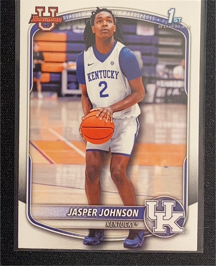 2025-26 Bowman #BPP-6 Jasper Johnson — front